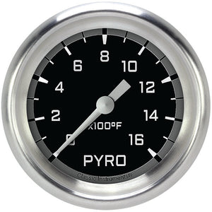 Classic Instruments AX398GAPF Autocross Gray 2 5/8" Exhaust Gas Temp. Gauge
