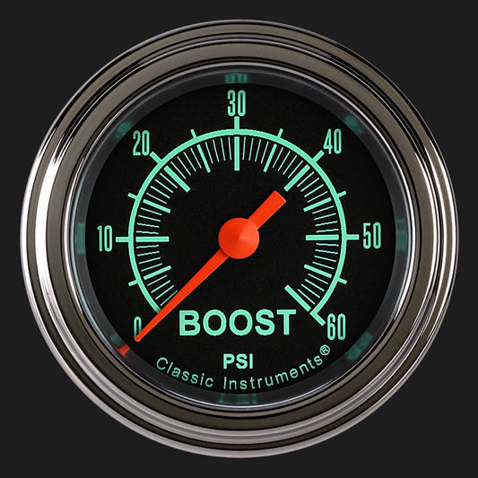 Classic Instruments GS143SLF G-Stock 2-1/8" Full Sweep Electric Boost 60psi