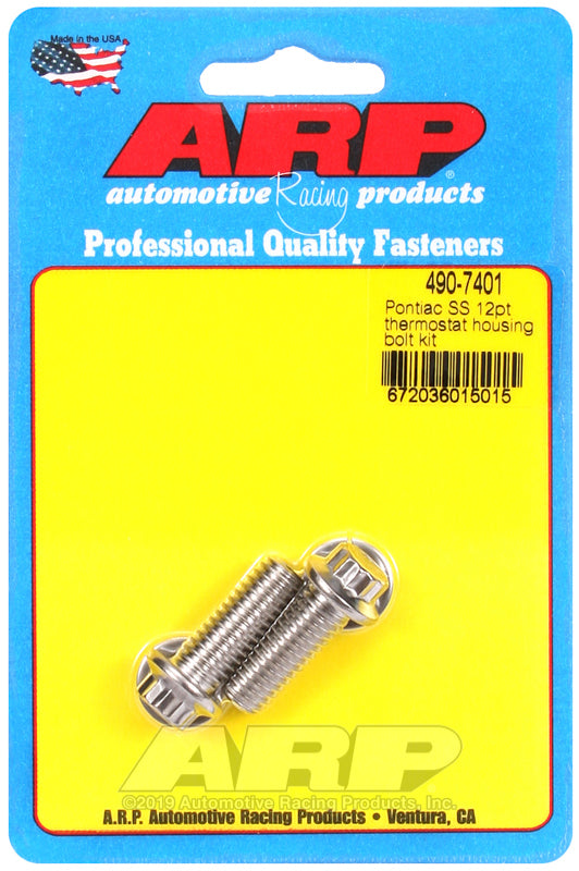ARP 490-7401 Pontiac SS 12PT Thermostat Housing Bolt Kit