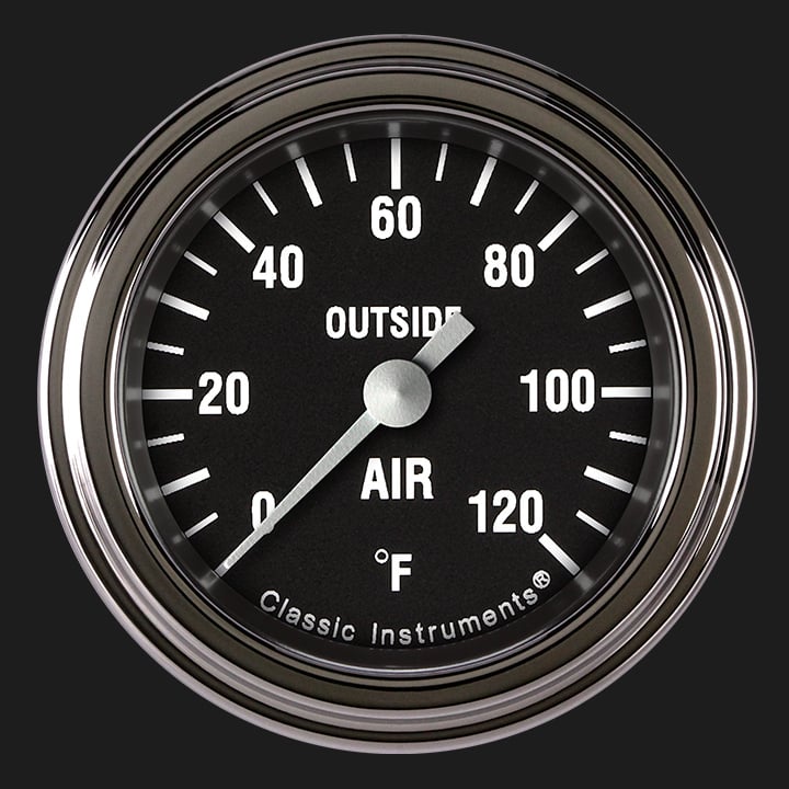 Classic Instruments HR199SLF Hot Rod 2 1/8" Outside Air Temp. Gauge