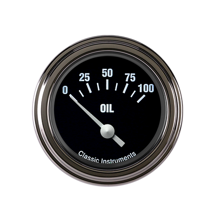 Classic Instruments HR81SLF Hot Rod - Oil Pressure Gauge 2-1/8"