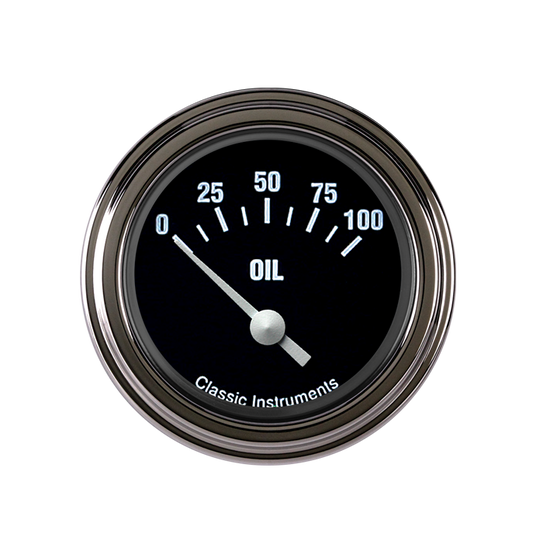 Classic Instruments HR81SLF Hot Rod - Oil Pressure Gauge 2-1/8"