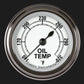 Classic Instruments CW128SLF Classic White - Oil Temp Gauge Full Sweep 2-1/8"