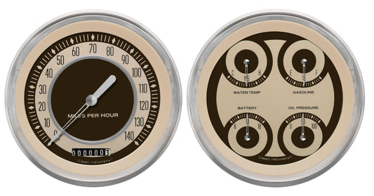 Classic Instruments NT52SLC Nostalgia VT 4 - 5/8" Speedo & Quad