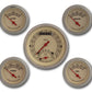Classic Instruments VT35SLF Vintage Five Gauge Set w/ Stainless Steel