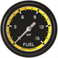 Classic Instruments AX345YBLF Autocross Yellow 2 5/8" Fuel Pressure Gauge, 15