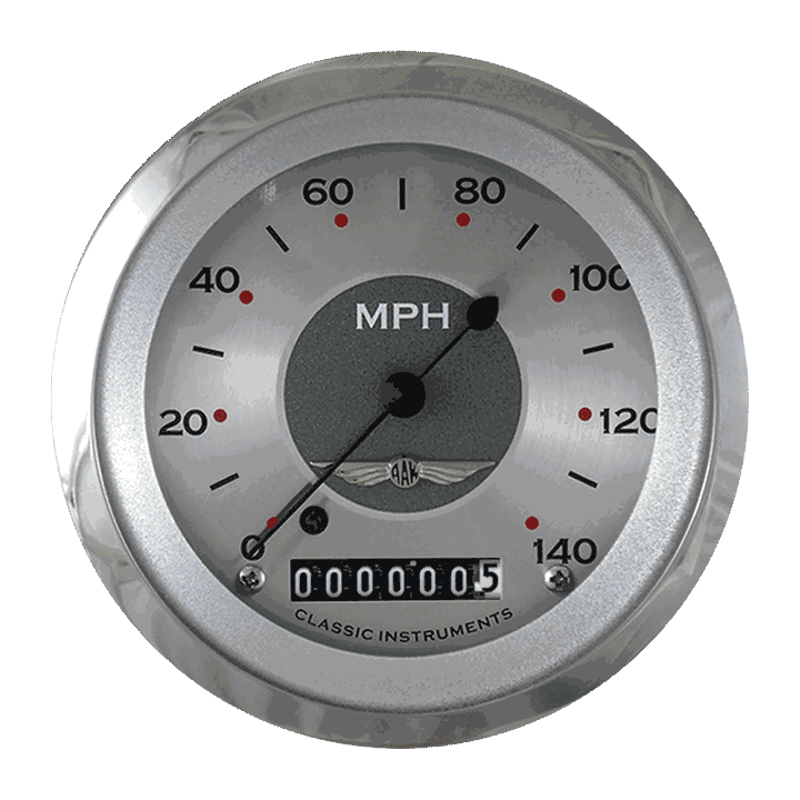 Classic Instruments AW55SRC All American 3-3/8" Speedometer 140 MPH