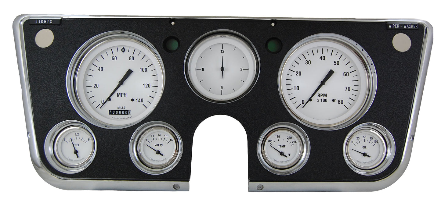 Classic Instruments CT67WH-LS Classic Instruments White Hot Truck Package