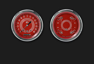 Classic Instruments CT47V8RS52 1947-53 V8 Red Steelie Truck Package