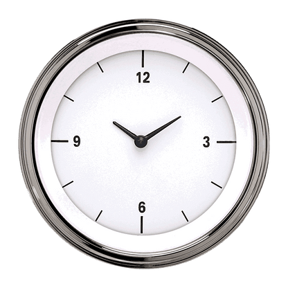 Classic Instruments WH93SLF White Hot - Clock Gauge 3-3/8"