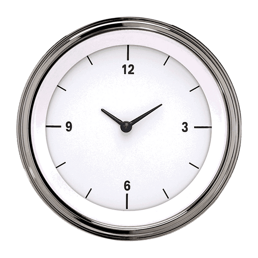 Classic Instruments WH93SLF White Hot - Clock Gauge 3-3/8"