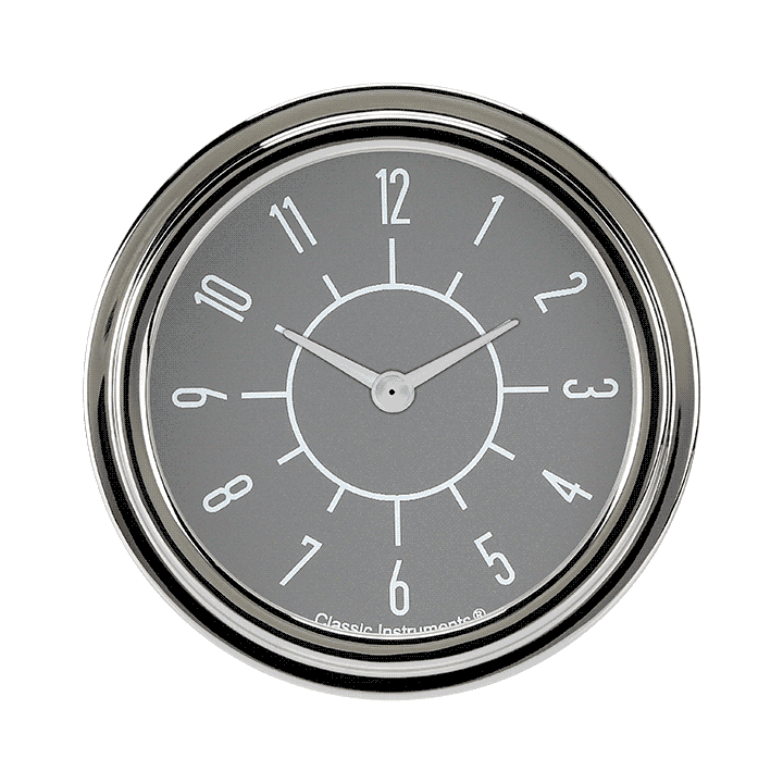 Classic Instruments SX92GSLF 6-Pack Matching Gray 2 5/8" Clock
