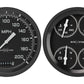 Classic Instruments AX52GBLF Autocross Grey w/ Black Bezel 4 - 5/8" Speedo & Qu