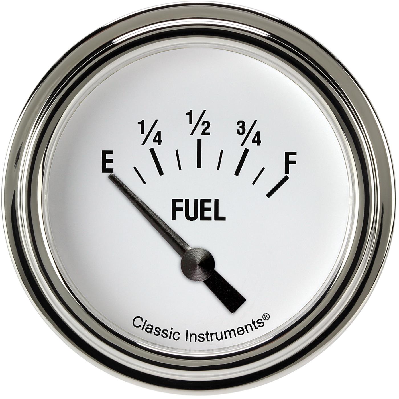 Classic Instruments WH214SLF White Hot 2 5/8" Fuel Gauge