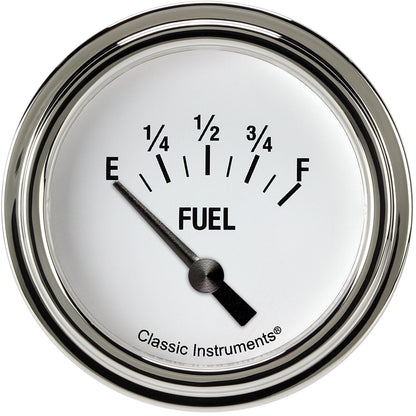 Classic Instruments WH214SLF White Hot 2 5/8" Fuel Gauge