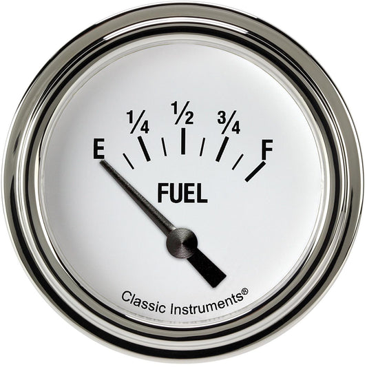 Classic Instruments WH214SLF White Hot 2 5/8" Fuel Gauge