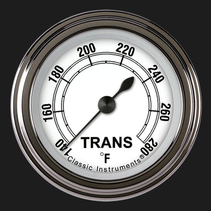 Classic Instruments CW127SLF Classic White - Transmission Temp Gauge Full Sweep 2-1/8"