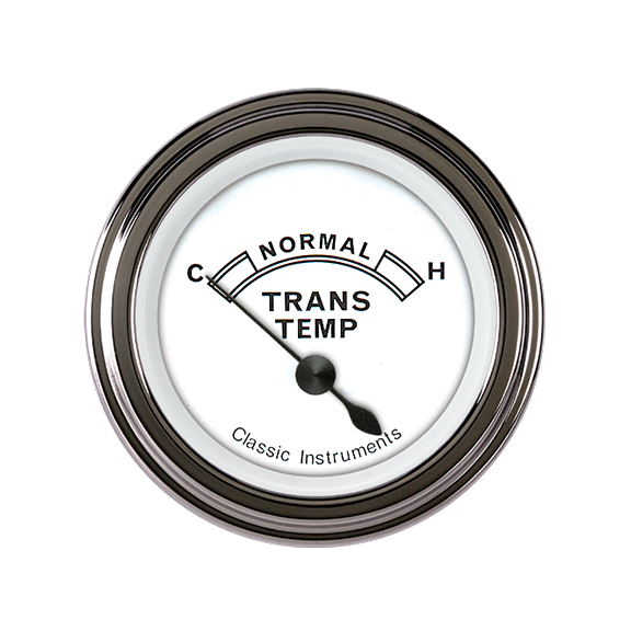 Classic Instruments CW27SLF Classic White - Transmission Temp Gauge 2-1/6"