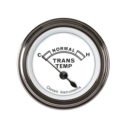 Classic Instruments CW27SLF Classic White - Transmission Temp Gauge 2-1/6"
