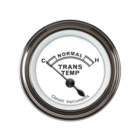 Classic Instruments CW27SLF Classic White - Transmission Temp Gauge 2-1/6"