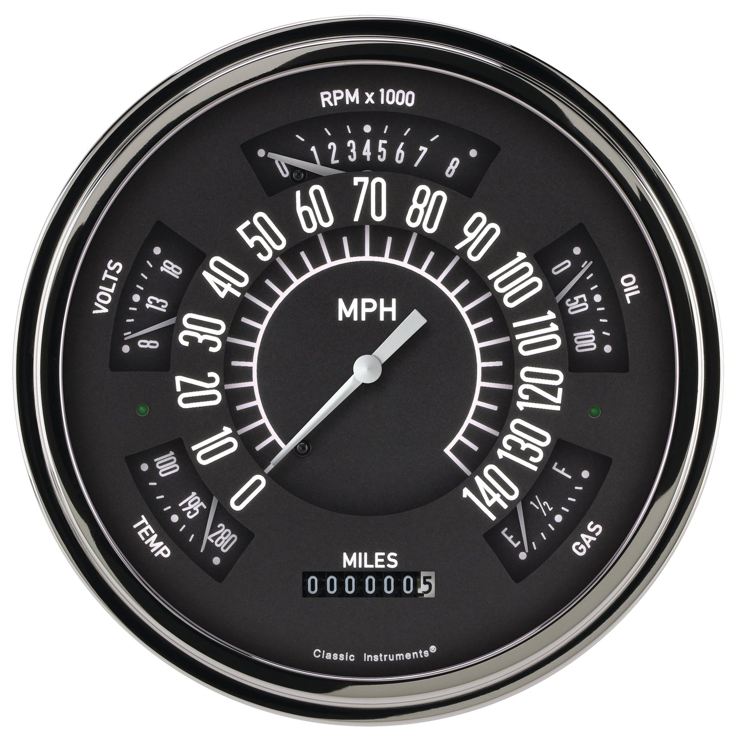 Classic Instruments CH49B-LS Classic Instruments Classic Line Package Black