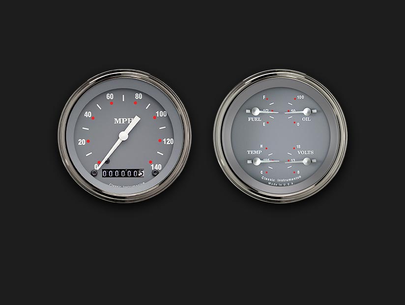 Classic Instruments SG02SLF SG - 2 Gauge Set 3-3/8" Speedo & 3-3/8" Quad