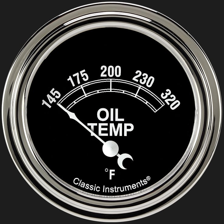 Classic Instruments TR228SLF Traditional 2 5/8" Oil Temperature Gauge