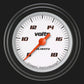 Classic Instruments VS130WBLF Velocity White - Volt Gauge Full Sweep 2-1/8"