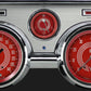 Classic Instruments MU67V8RSBA V8 Red Steelie 1967-68 Mustang