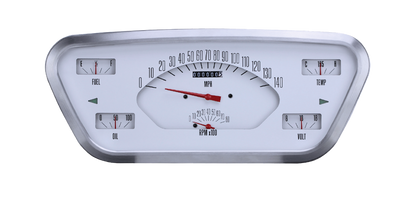 Classic Instruments FT53W White 1953 - 55 Ford F - 100 Truck Gauge Package