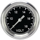 Classic Instruments AX330GAPF Autocross Gray 2 5/8" Voltage Gauge