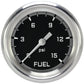 Classic Instruments AX345GAPF Autocross Gray 2 5/8" Fuel Pressure Gauge, 15 ps