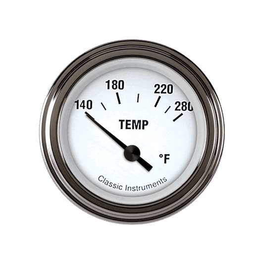 Classic Instruments WH26SLF White Hot - Water Temp Gauge 2-1/6"