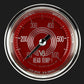Classic Instruments V8RS197SHC V8 Red Steelie 2 1/8" Cylinder Head Temp. Gauge