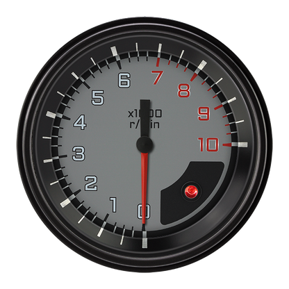 Classic Instruments AX10GBLF Autocross Grey - Tachometer 10K RPM 3-3/8"
