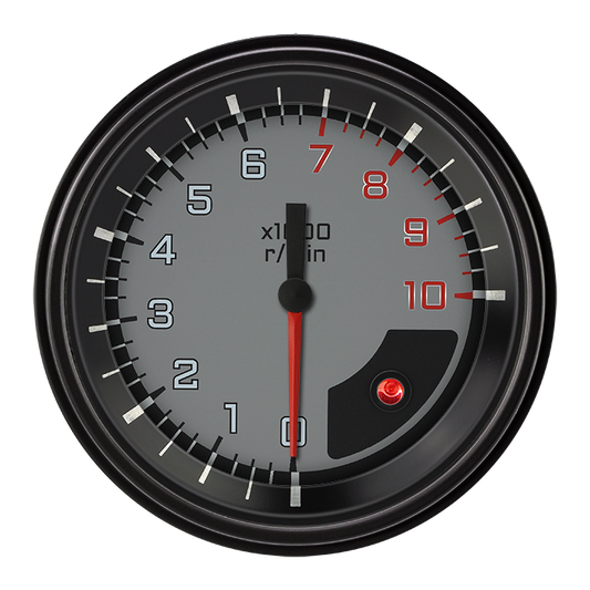 Classic Instruments AX10GBLF Autocross Grey - Tachometer 10K RPM 3-3/8"