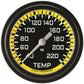 Classic Instruments AX329YBLF Autocross Yellow 2 5/8" Stock Eliminator Temp. Gauge
