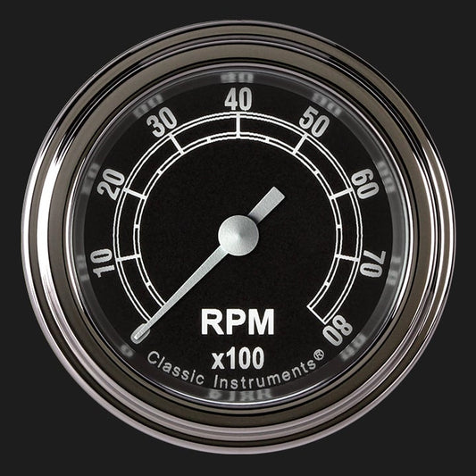 Classic Instruments TR183SLF Traditional 2-1/8" Tachometer