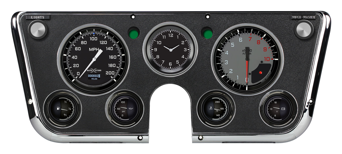Classic Instruments CT67DAXG-LS AutoCross Gray 1967-72 Chevy Truck  LS Sending Unit