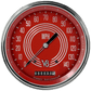Classic Instruments V8RS56SLC V8 Red Steelie - Speedometer Gauge 4-5/8"