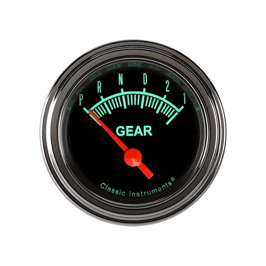 Classic Instruments GS07SLF G-Stock - Gear Indicator Gauge no Overdrive 2-1/8"