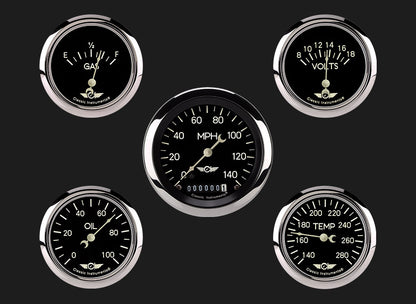 Classic Instruments Classic Five Gauge Set, 3-3/8" - CL900SRC