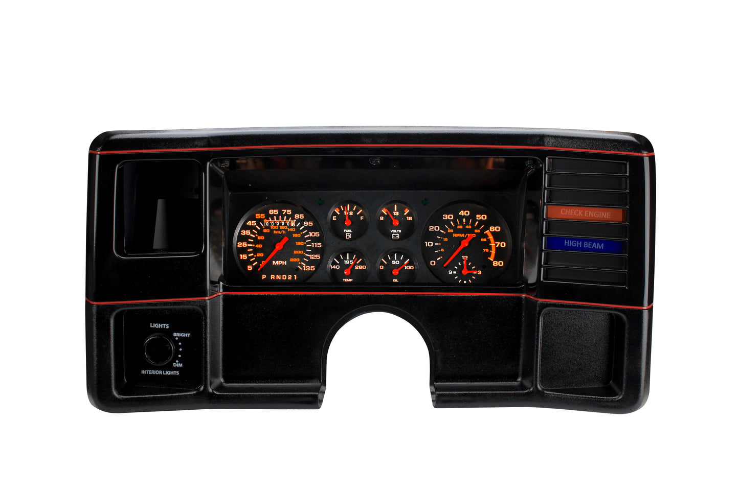 Classic Instruments CH78OE07 Chevy G-Body Direct Fit Gauge Package without Overdrive Gear Indicator