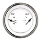 Classic Instruments WH74SLF White Hot - Dual Gauge 3-3/8" Temp & Volt