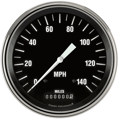 Classic Instruments HR56SLF Hot Rod - Speedometer Gauge 4-5/8"