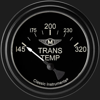 Classic Instruments MA227BLF Moal Bomber 2 5/8" Transmission Temperature Gauge