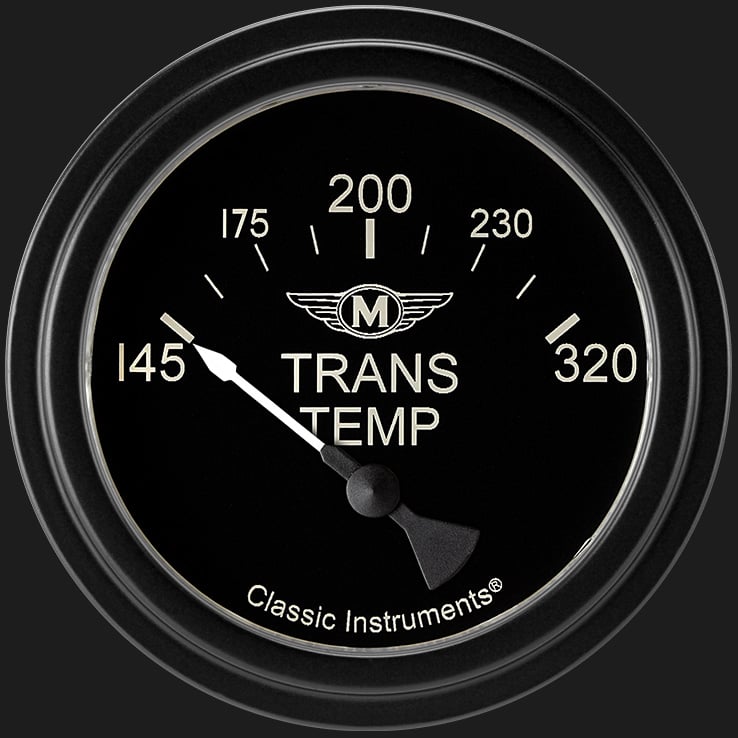 Classic Instruments MA227BLF Moal Bomber 2 5/8" Transmission Temperature Gauge