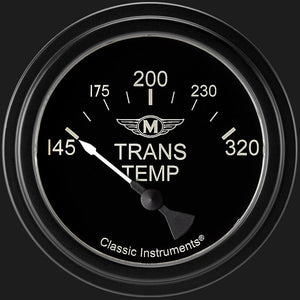 Classic Instruments MA227BLF Moal Bomber 2 5/8" Transmission Temperature Gauge