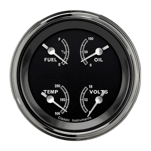 Classic Instruments TR77SLF Traditional - Quad Gauge 3-3/8" (0-30 OHM)