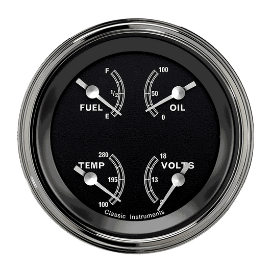 Classic Instruments TR79SLF Traditional 3-3/8" Quad fuel 0